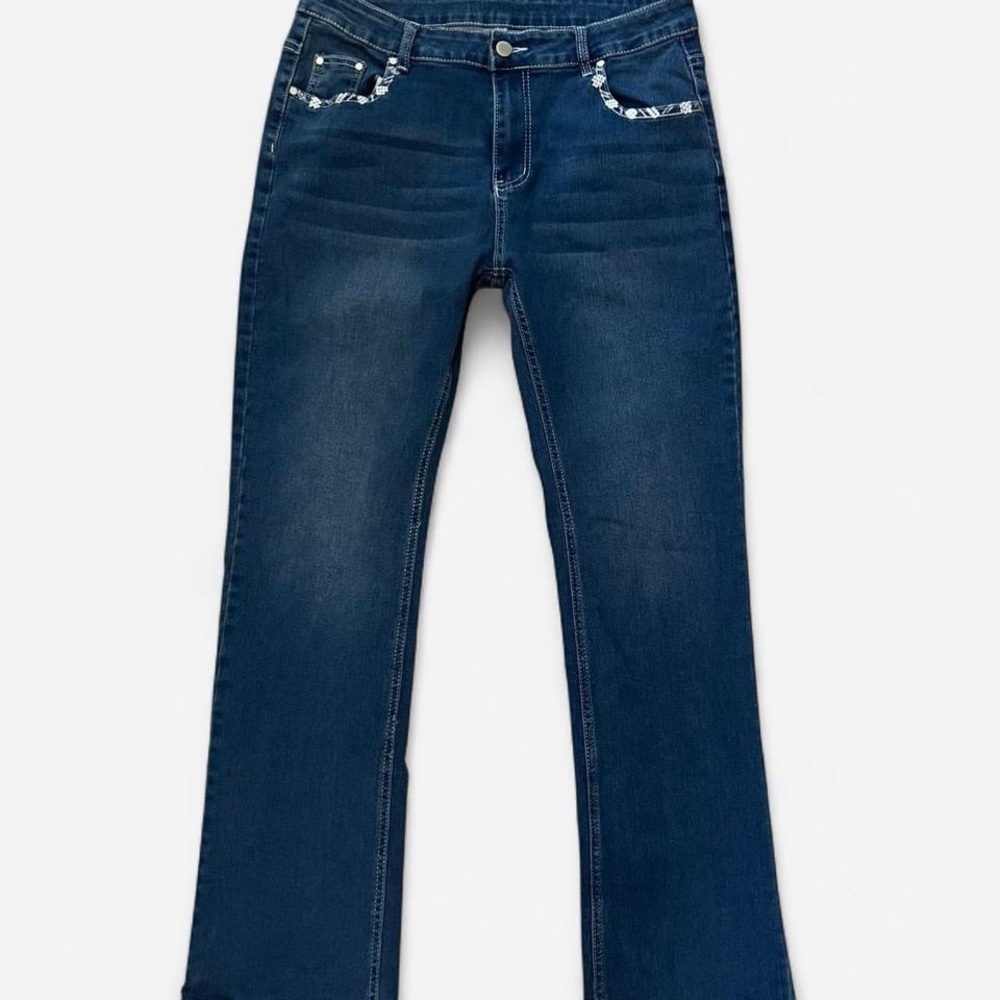 Classic Blue Straight Leg Jeans